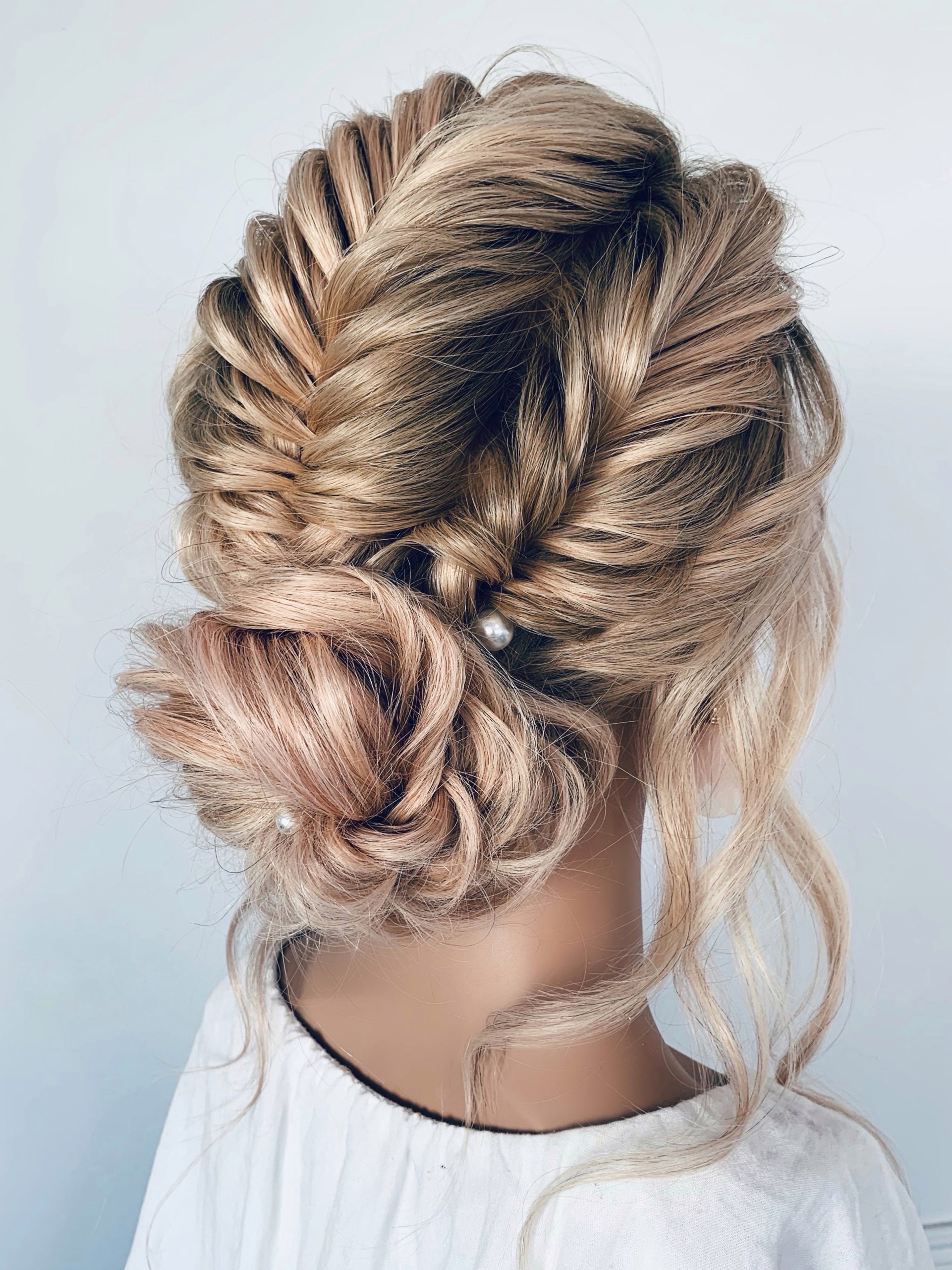 FISHTAIL BRAIDED UPDO - LIVE SESSION - Hair with Melissa