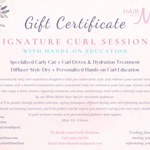 Signature Curl Session: With Hands-on education - Medium to Long Hair