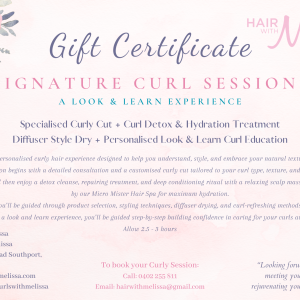 Signature Curl Session: With No hands-on education - Medium to Long Hair