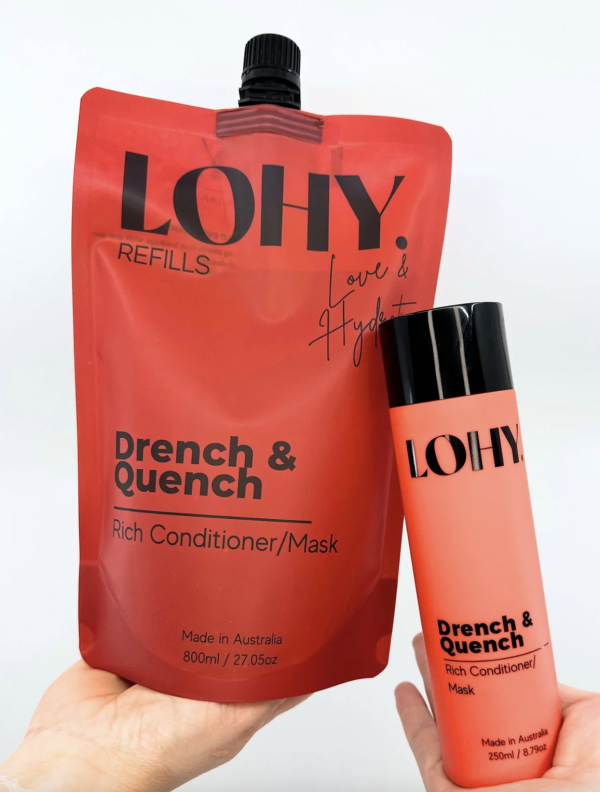 Drench & Quench  Rich Conditioner / Mask 800ml Refill Pouch
