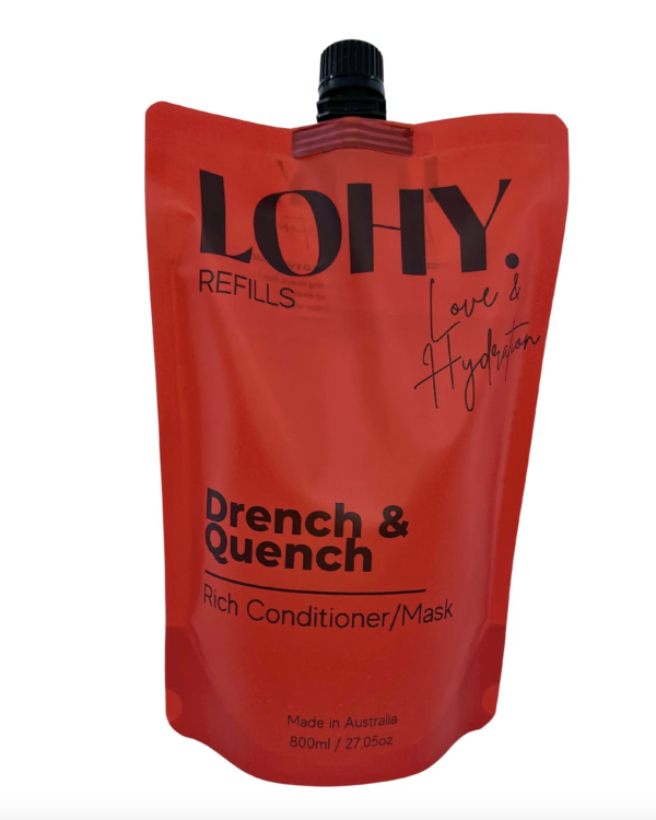 Drench & Quench  Rich Conditioner / Mask 800ml Refill Pouch - Image 2