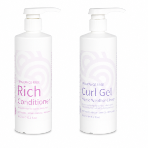 Duo Pack – Fragrance Free - Rich Conditioner 450ml & Humid Weather Gel 450ml